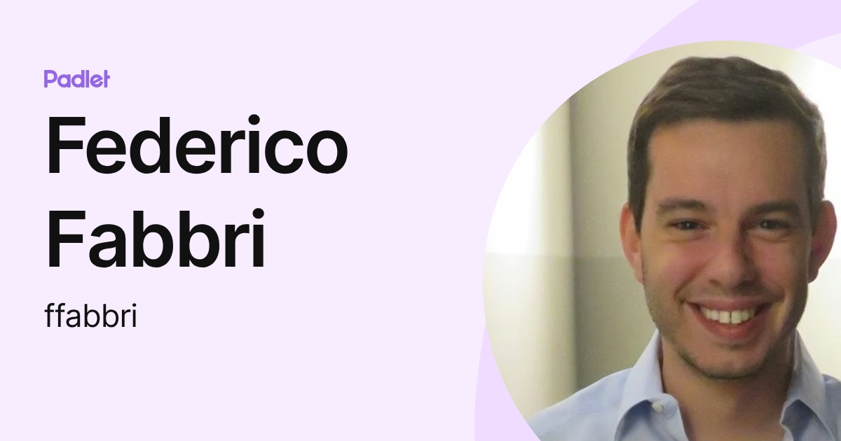 Federico Fabbri (ffabbri) profile | Padlet