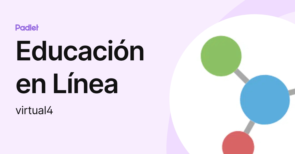 Educación en Línea (virtual4) profile | Padlet