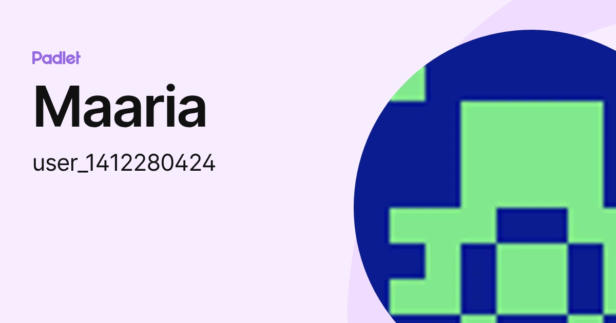 Maaria (user_1412280424) profile | Padlet