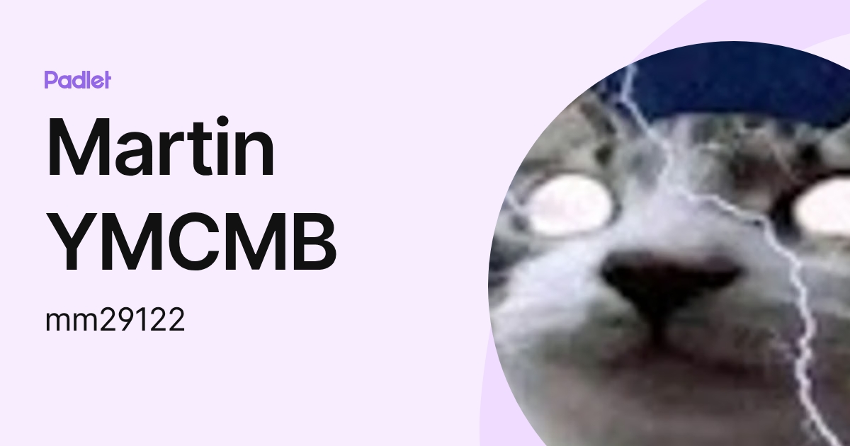 Martin YMCMB (mm29122) profile | Padlet
