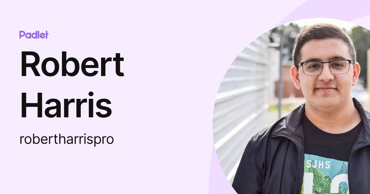 Robert Harris (robertharrispro) profile | Padlet