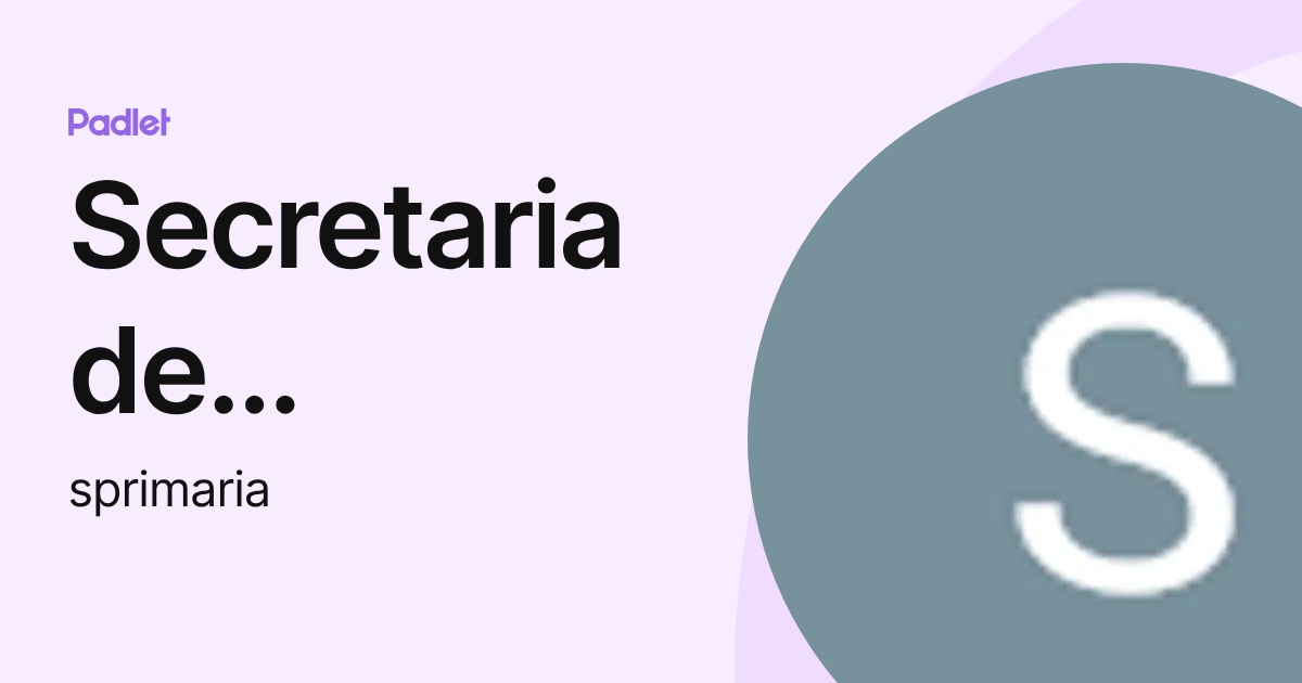Secretaria de Primaria Villa Devoto School (sprimaria) profile | Padlet
