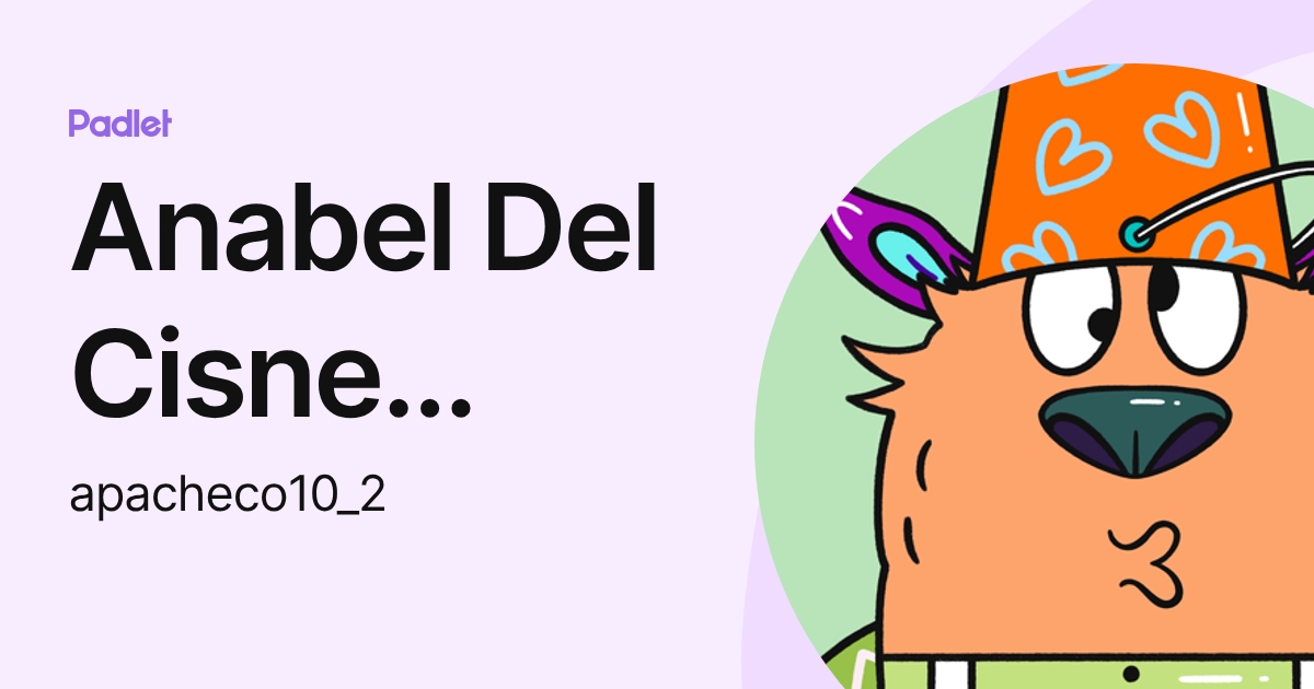 Anabel Del Cisne Pacheco Navarrete (apacheco10_2) profile | Padlet