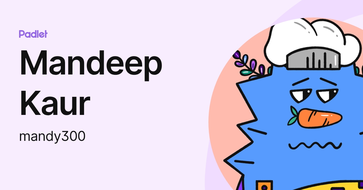 mandy300 profile | Padlet