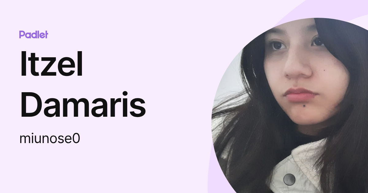 Itzel Damaris (miunose0) profile | Padlet
