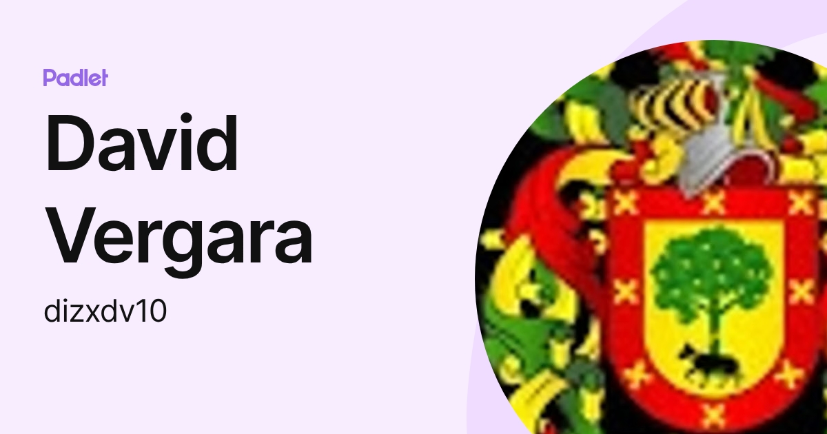 David Vergara (dizxdv10) profile | Padlet