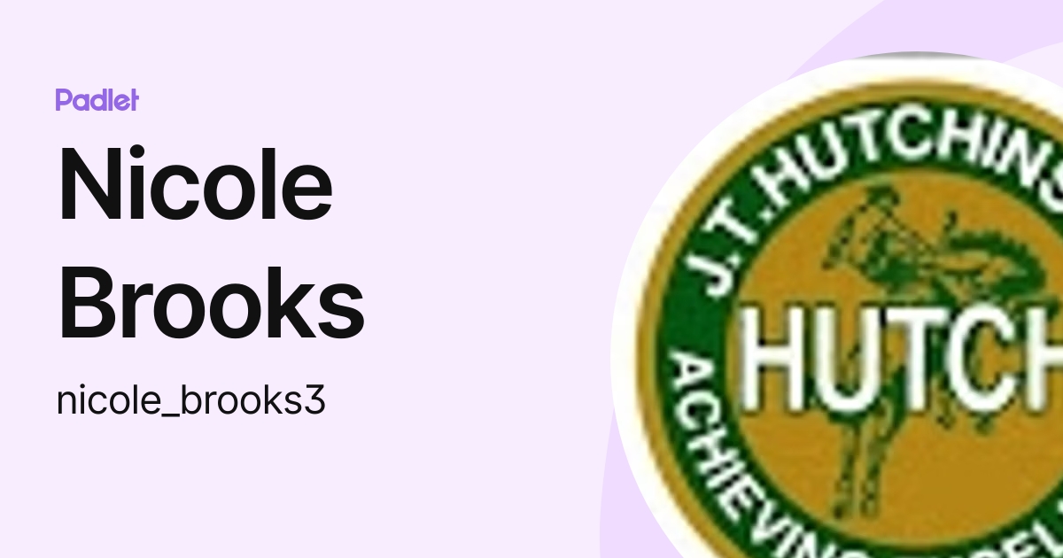 Nicole Brooks (nicole_brooks3) profile Padlet