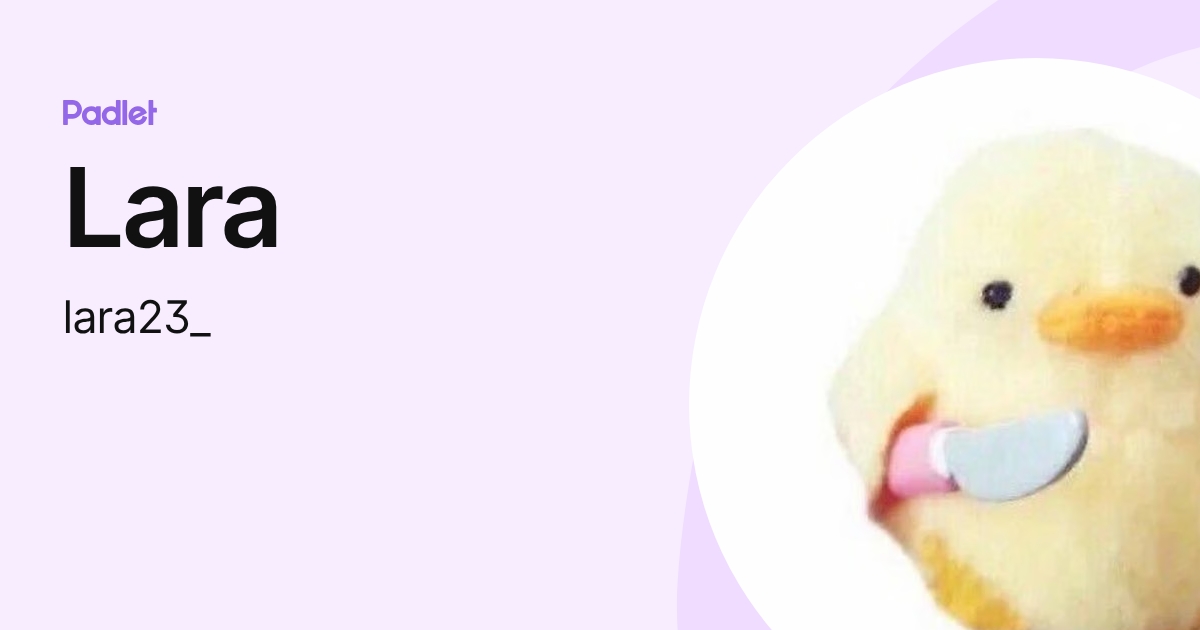 Lara (lara23_) profile | Padlet