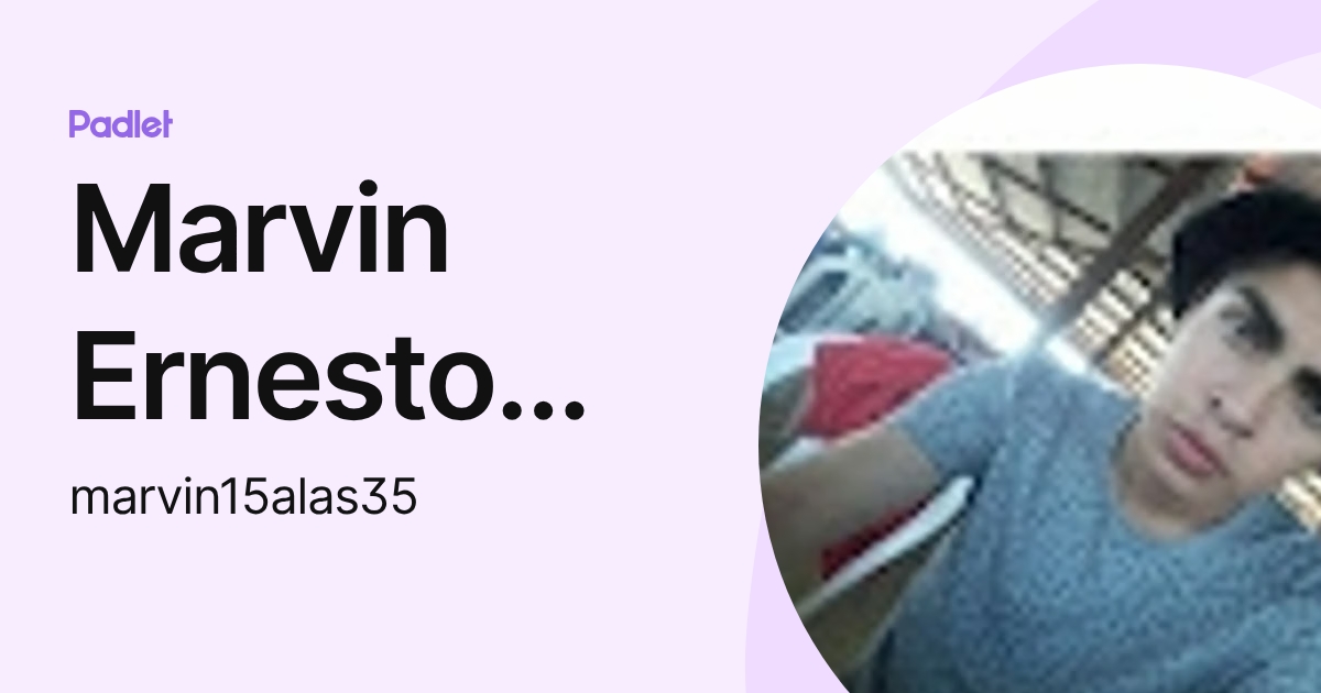 Marvin Ernesto Martinez (marvin15alas35) profile | Padlet
