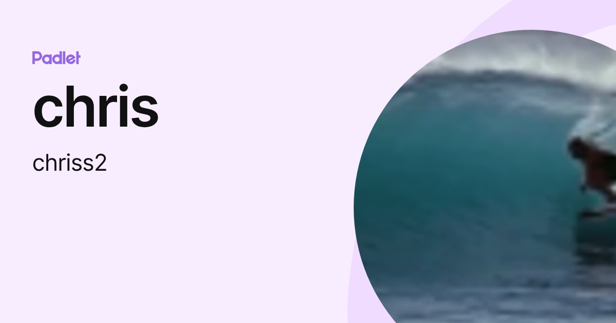 chris (chriss2) profile | Padlet