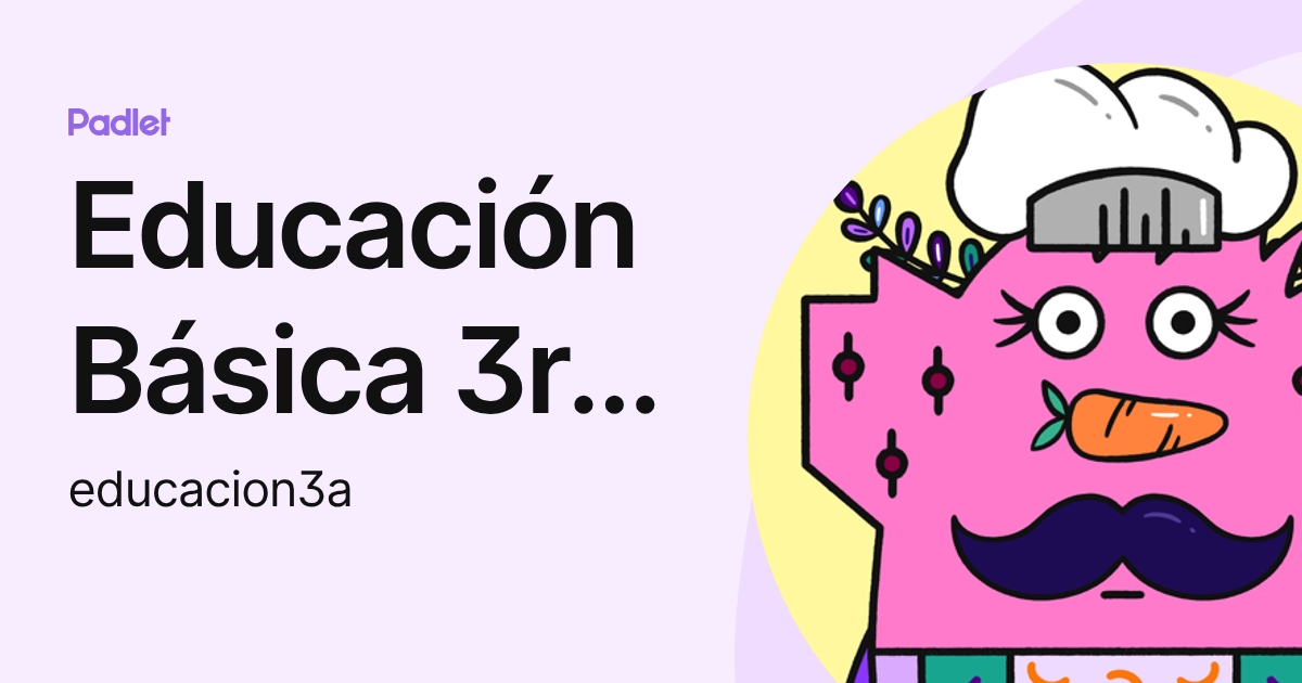 Educación Básica 3ro - EC (educacion3a) profile | Padlet