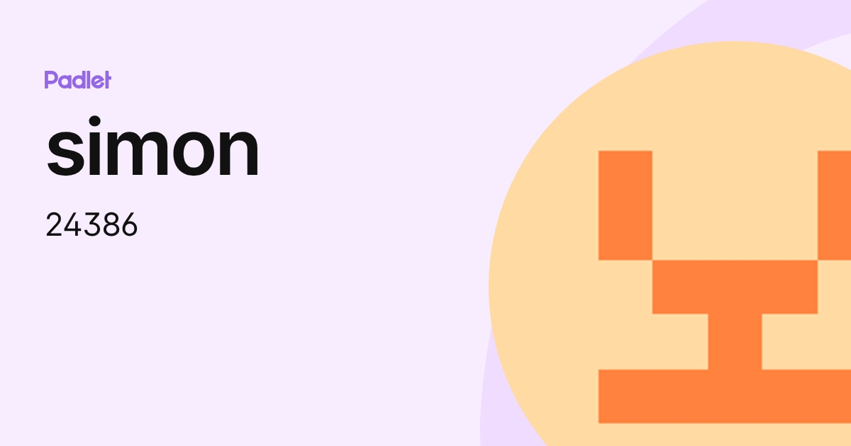 simon (24386) profile | Padlet
