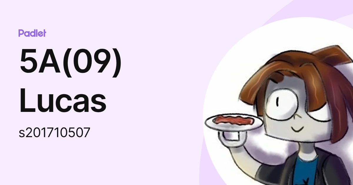 5A(09) Lucas (s201710501) profile | Padlet
