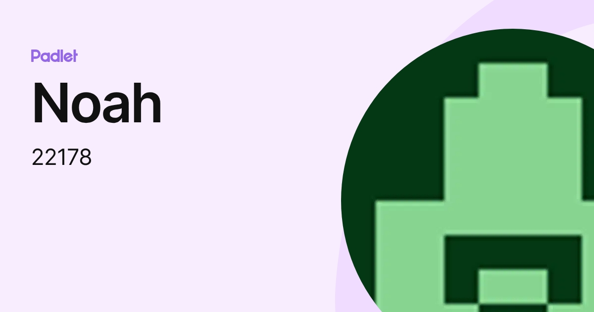 Noah (22178) profile | Padlet
