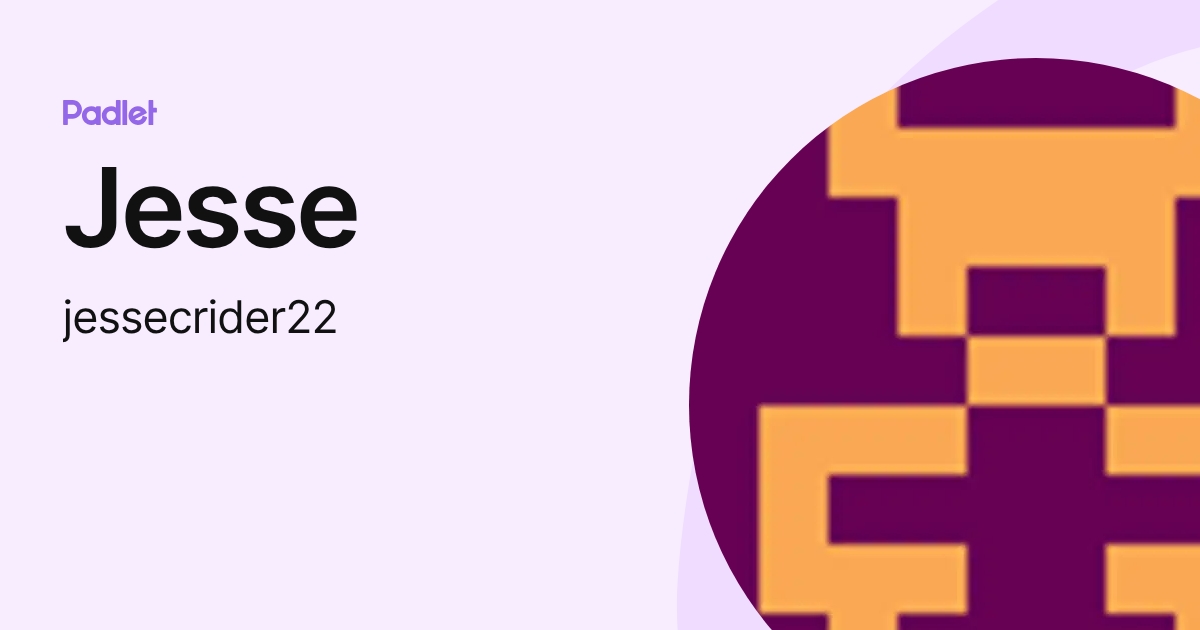 Jesse (jessecrider22) profile | Padlet