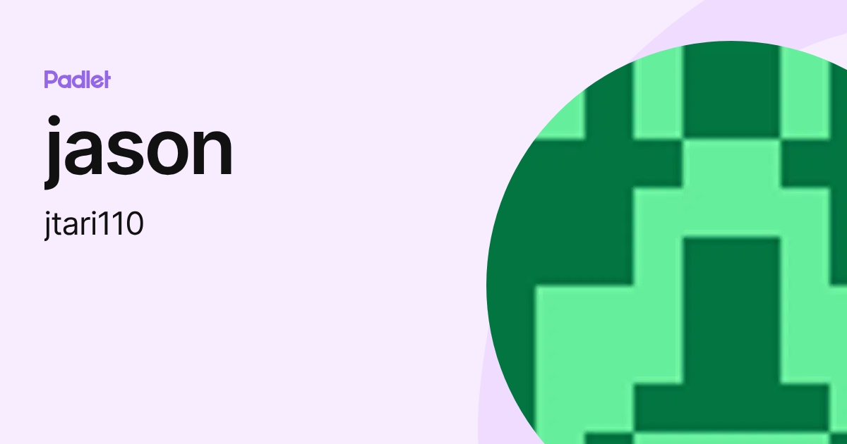 jason (jtari110) profile | Padlet