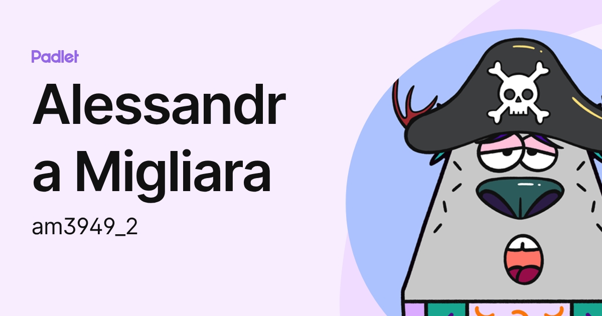 Alessandra Migliara (am3949_2) profile | Padlet