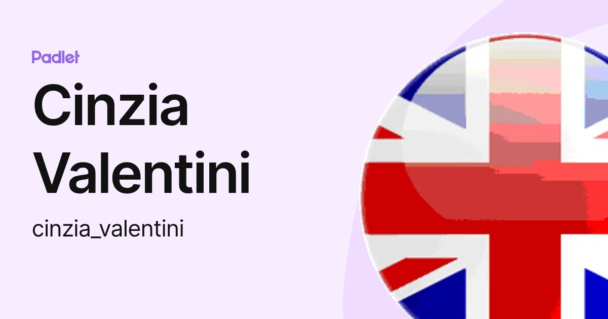 Cinzia Valentini (cinzia_valentini) profile | Padlet