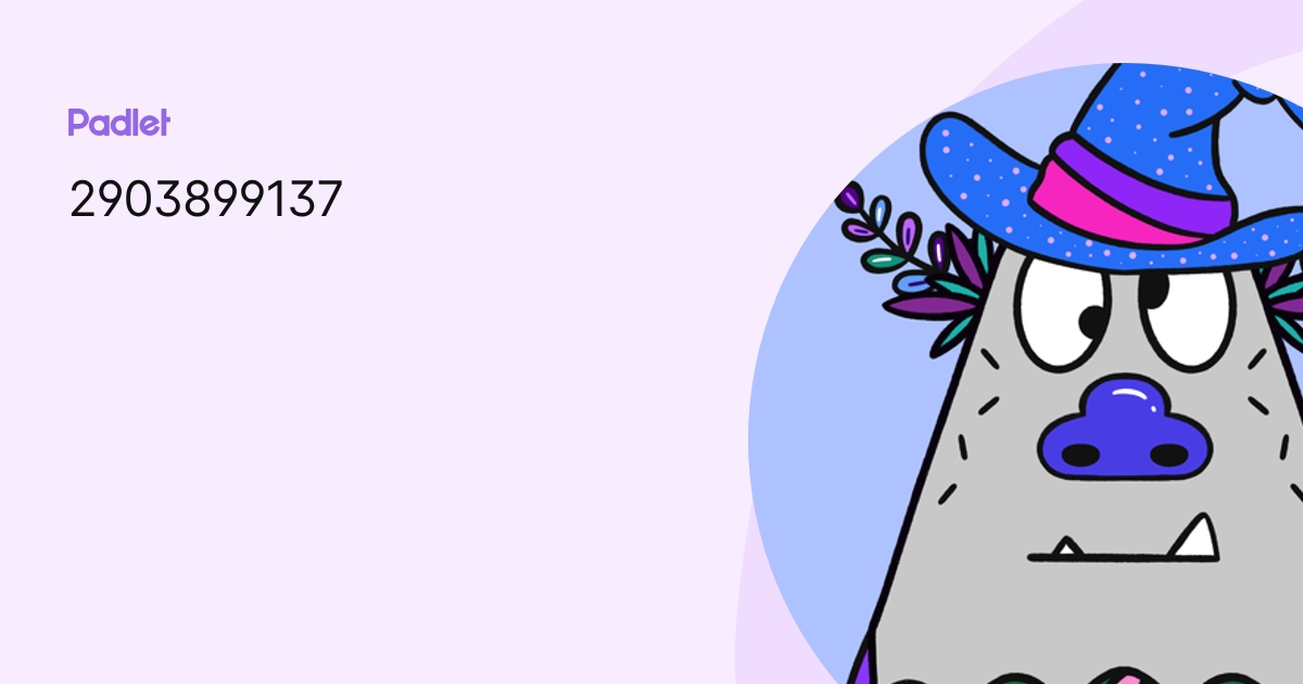 2903899137 profile | Padlet