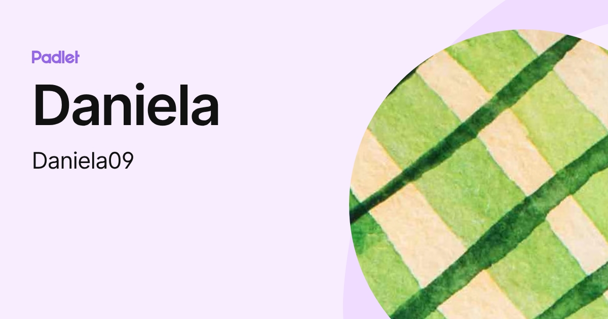 Daniela (Daniela09) profile | Padlet