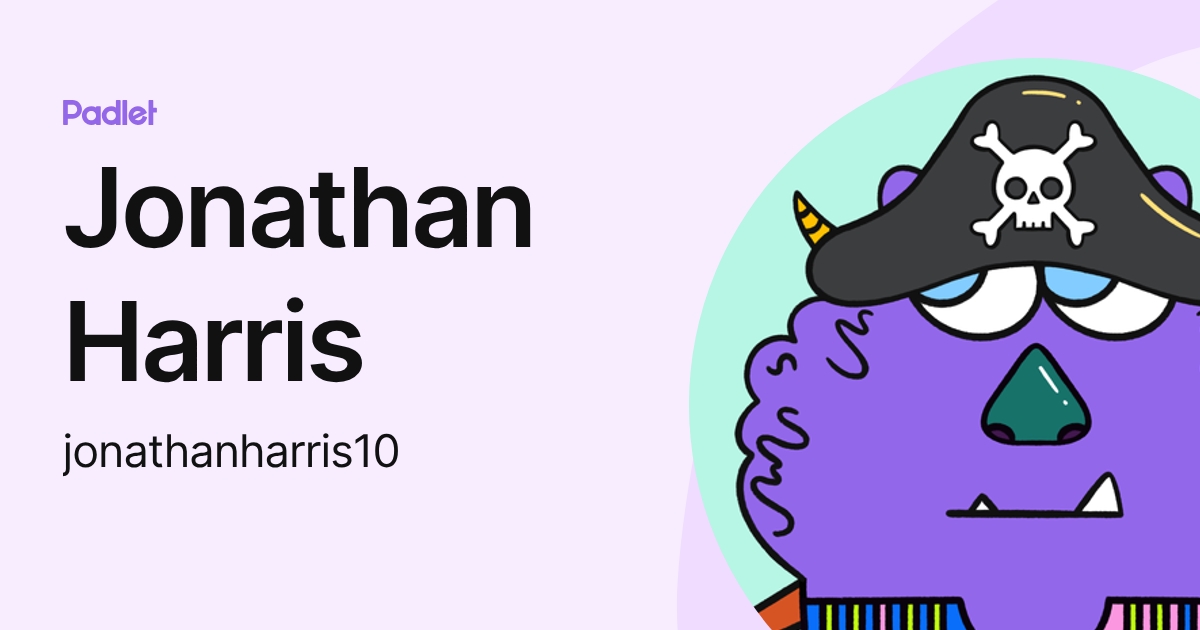 Jonathan Harris (jonathanharris10) profile | Padlet