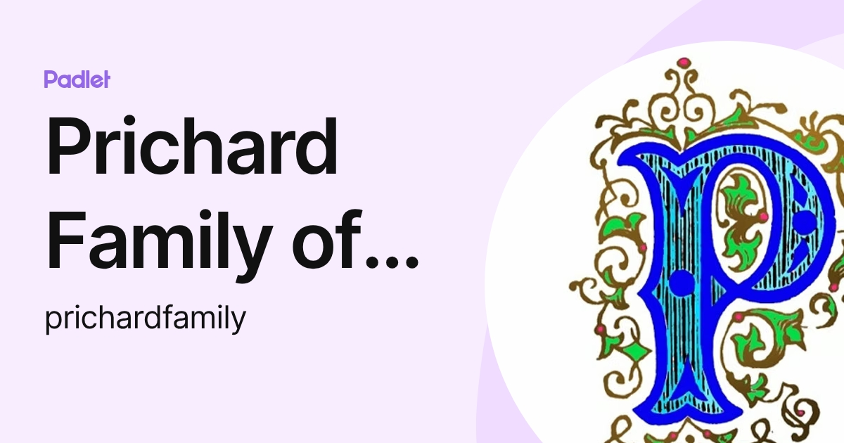 Prichard Family of Oklahoma (prichardfamily) profile | Padlet