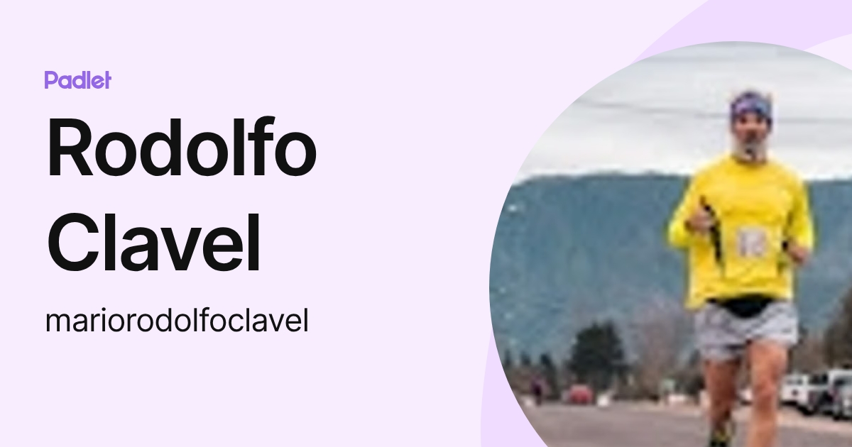 Rodolfo Clavel (mariorodolfoclavel) profile | Padlet