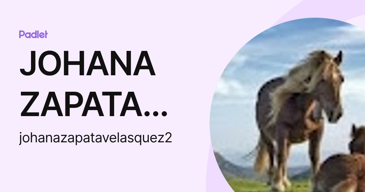 JOHANA ZAPATA VELASQUEZ (johanazapatavelasquez2) profile | Padlet