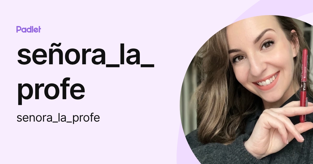 Profil de señora_la_profe (senora_la_profe) | Padlet