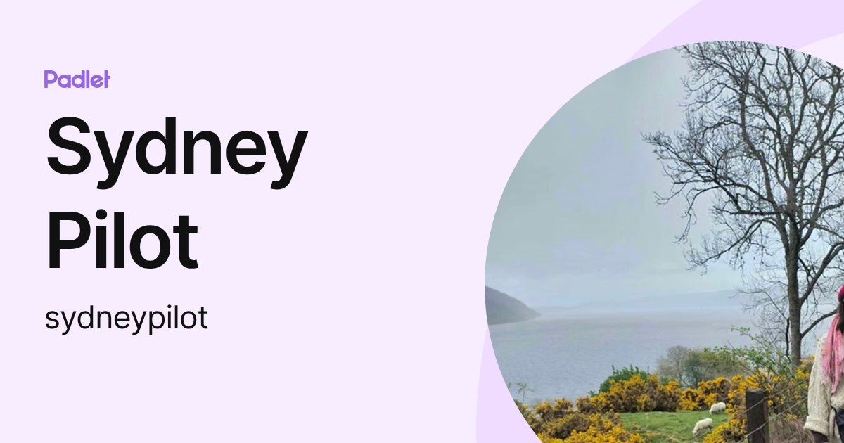 Sydney Pilot (sydneypilot) profile | Padlet