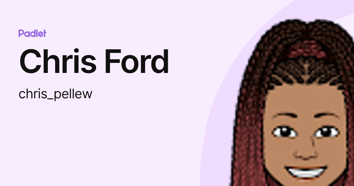 Chris Ford (chris_pellew) profile | Padlet