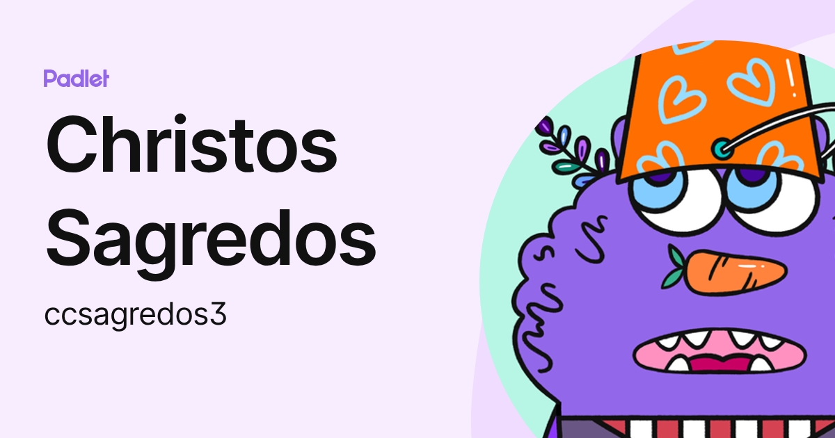 Christos Sagredos (ccsagredos3) profile | Padlet