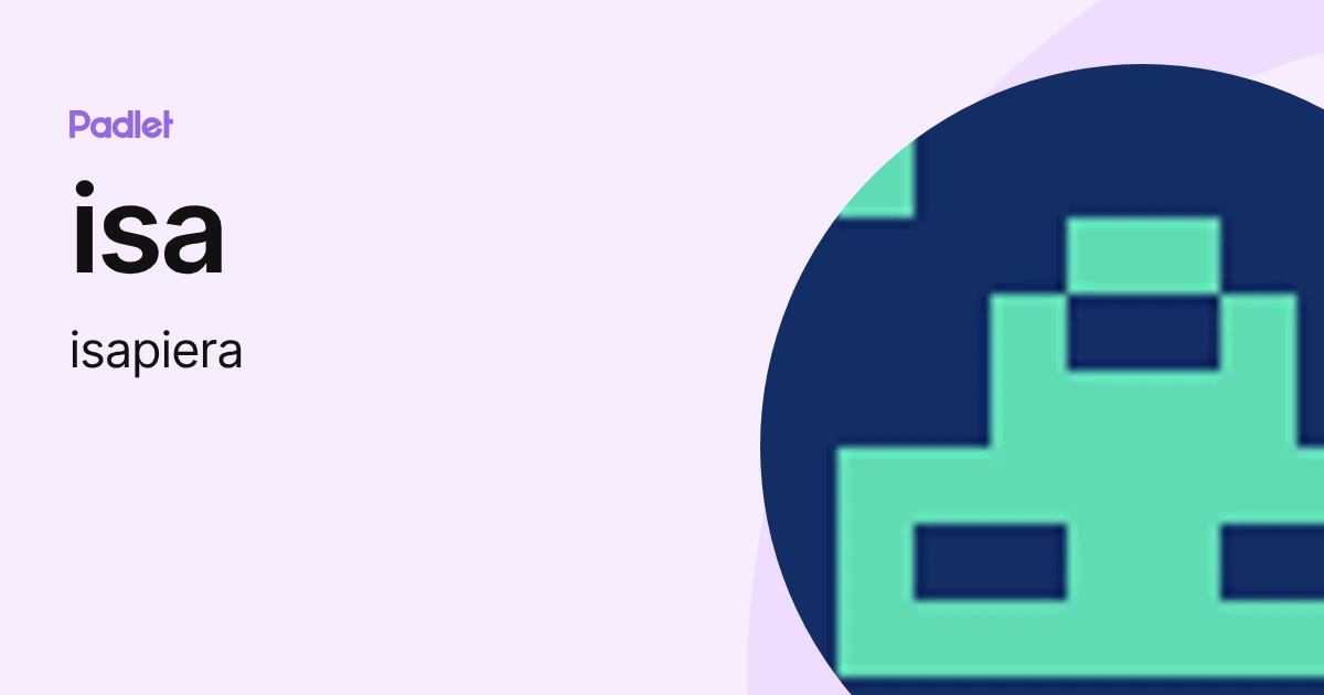 isa (isapiera) profile | Padlet
