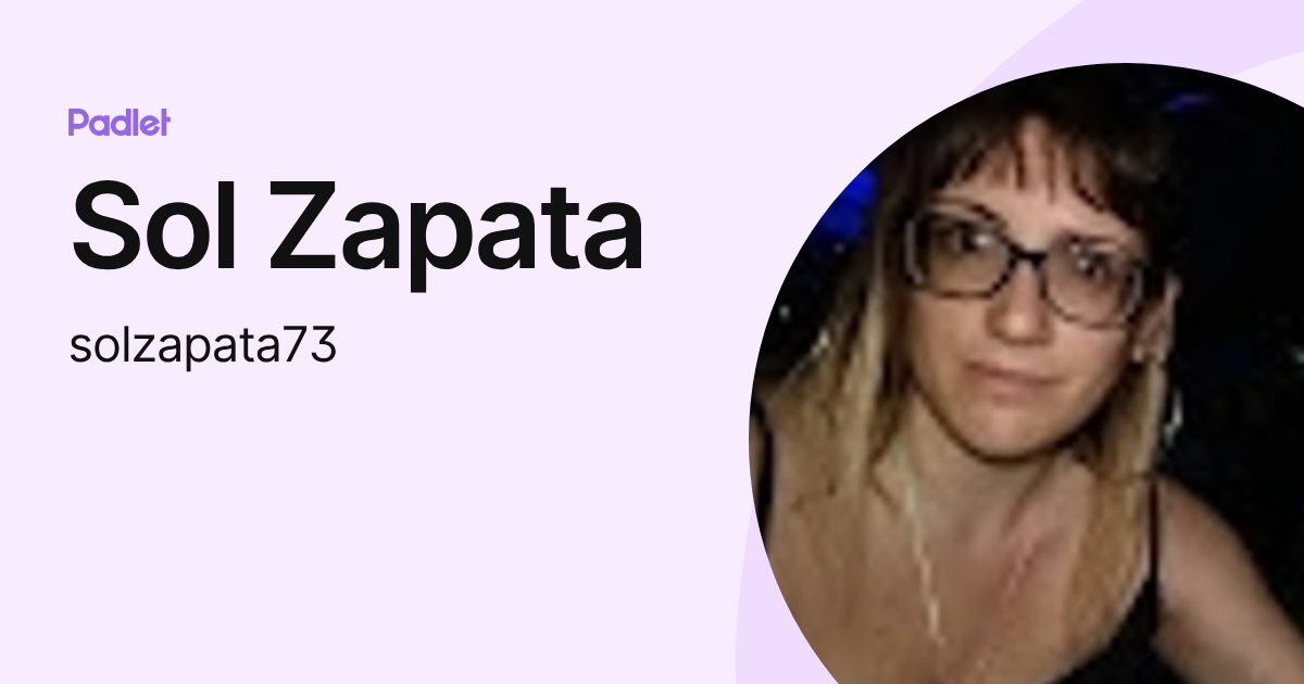 Sol Zapata (solzapata73) profile | Padlet