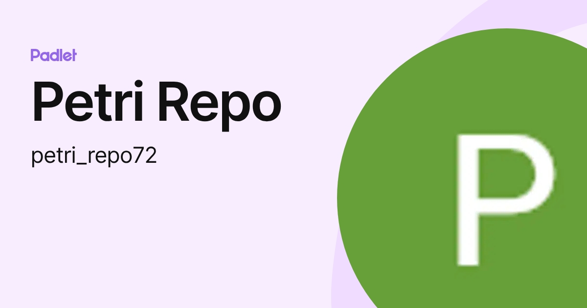 Petri Repo (petri_repo72) profile | Padlet
