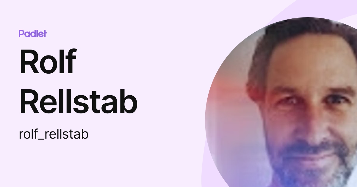 Rolf Rellstab (rolf_rellstab) profile | Padlet