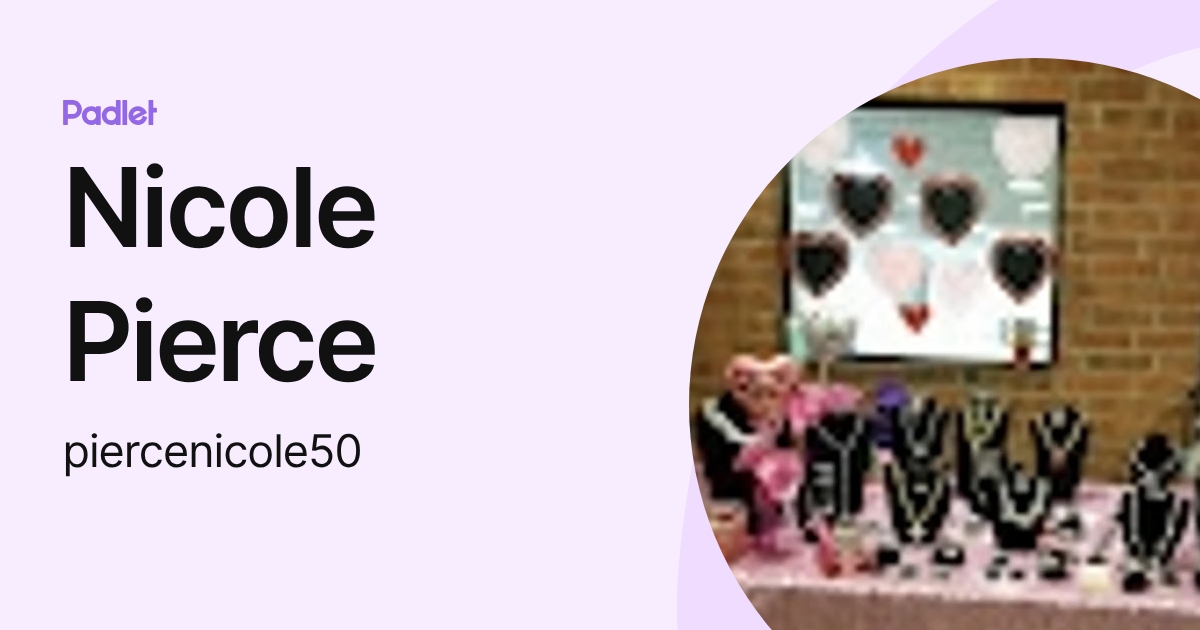 Nicole Pierce (piercenicole50) profile | Padlet