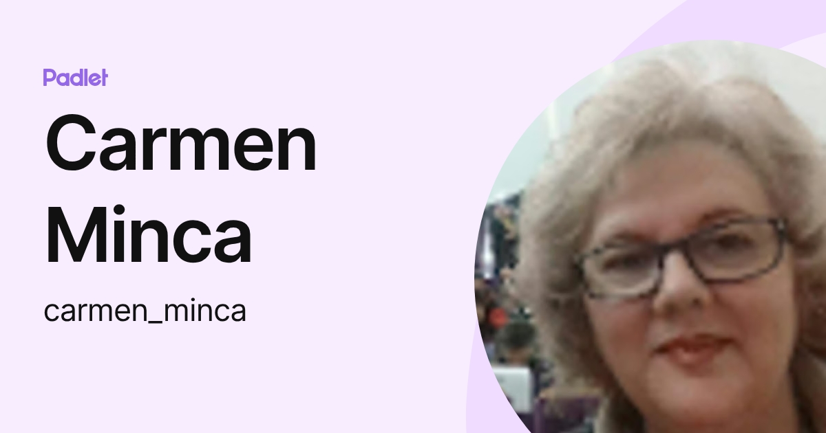 Carmen Minca (carmen_minca) profile | Padlet