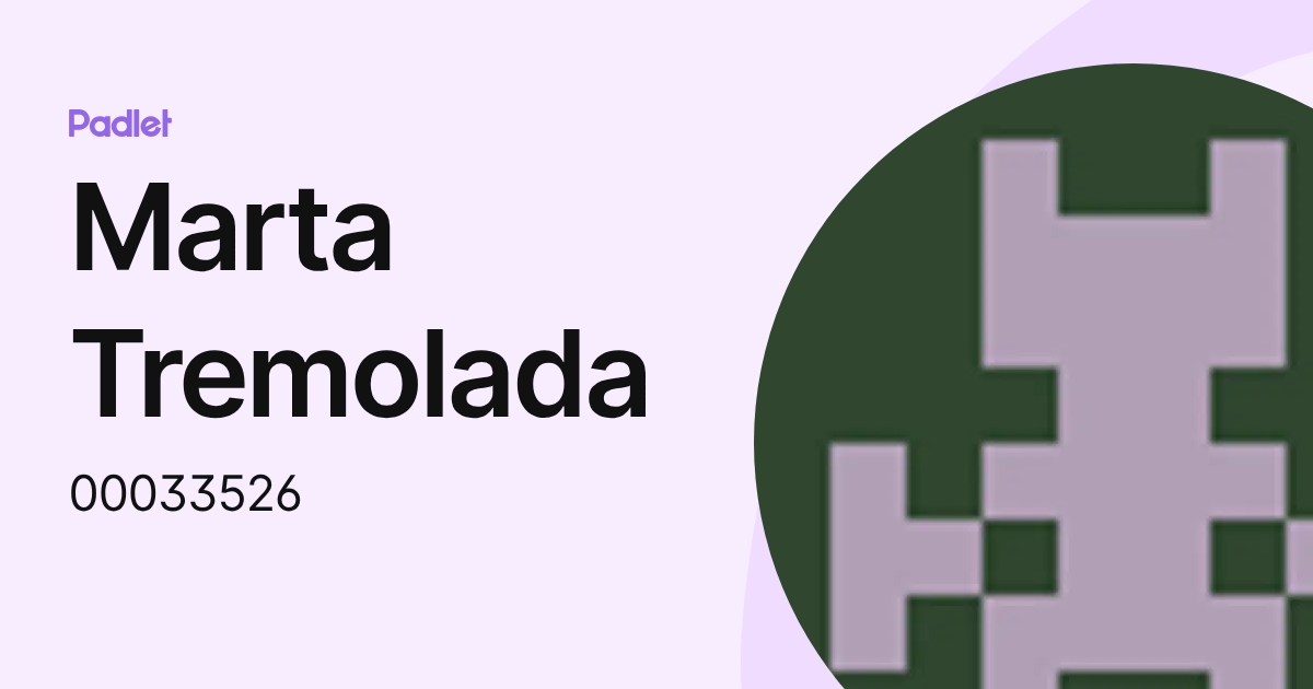 Marta Tremolada (00033526) profile | Padlet