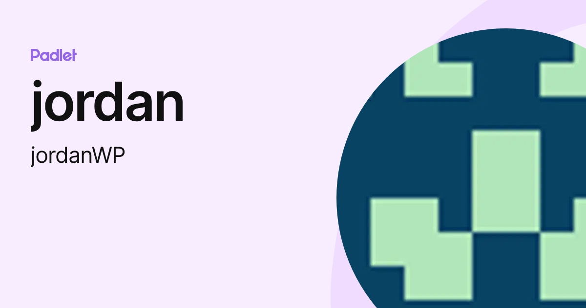 jordan (jordanWP) profile | Padlet