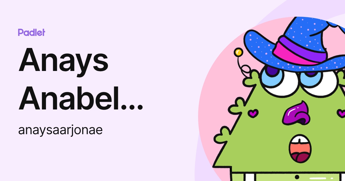 Anays Anabel Arjona Espinoza (anaysaarjonae) profile | Padlet