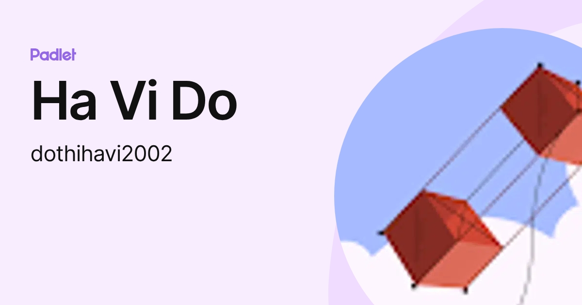 Ha Vi Do (dothihavi2002) profile | Padlet