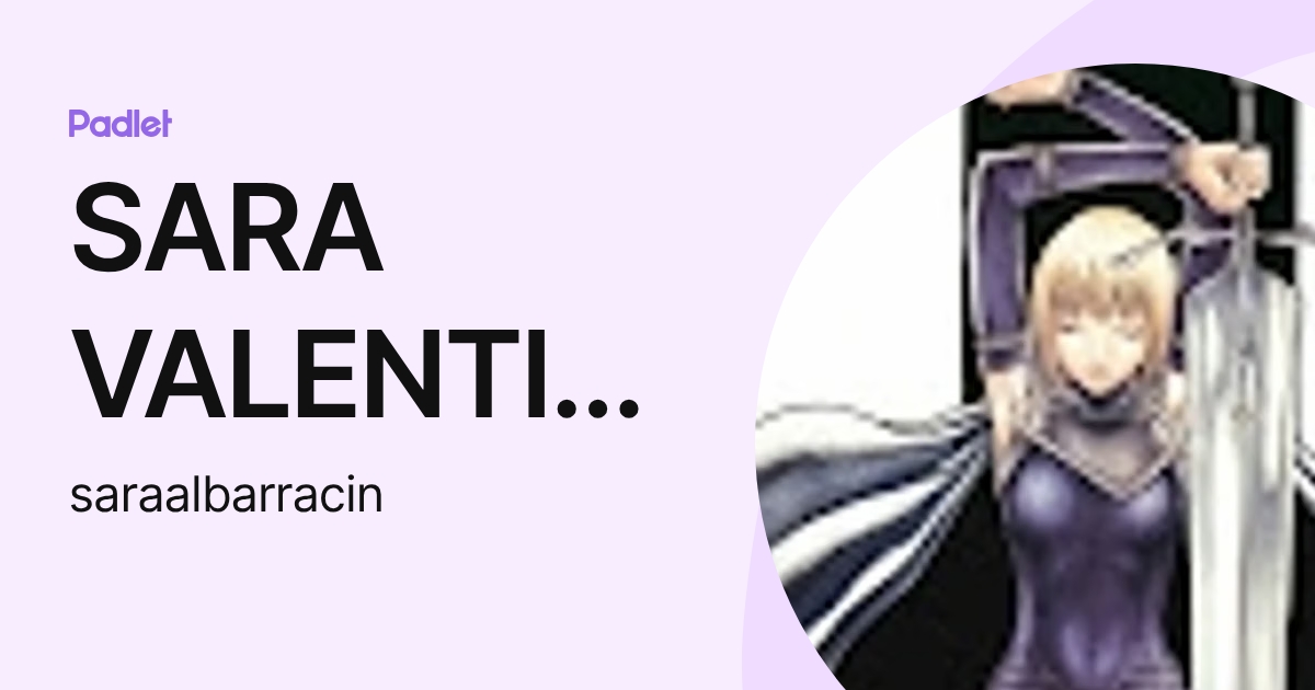 SARA VALENTINA ALBARRACIN VELANDIA (saraalbarracin) profile | Padlet