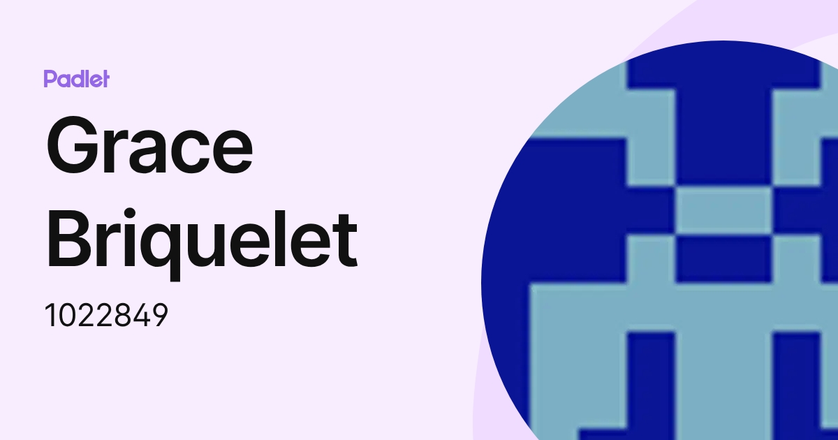 Grace Briquelet (1022849) profile | Padlet