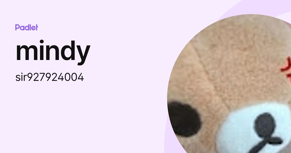 mindy (sir927924004) profile | Padlet