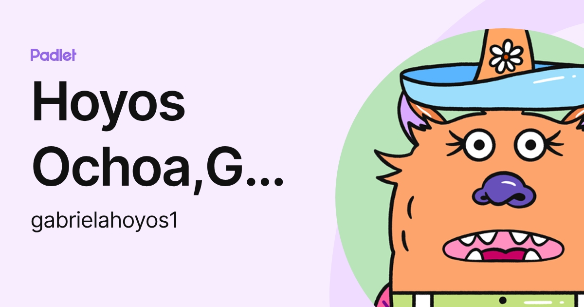 Hoyos Ochoa,Gabriela (gabrielahoyos1) profile | Padlet