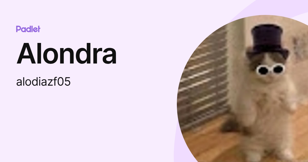 Alondra (alodiazf05) profile | Padlet