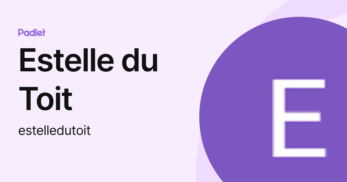 Estelle du Toit (estelledutoit) profile | Padlet