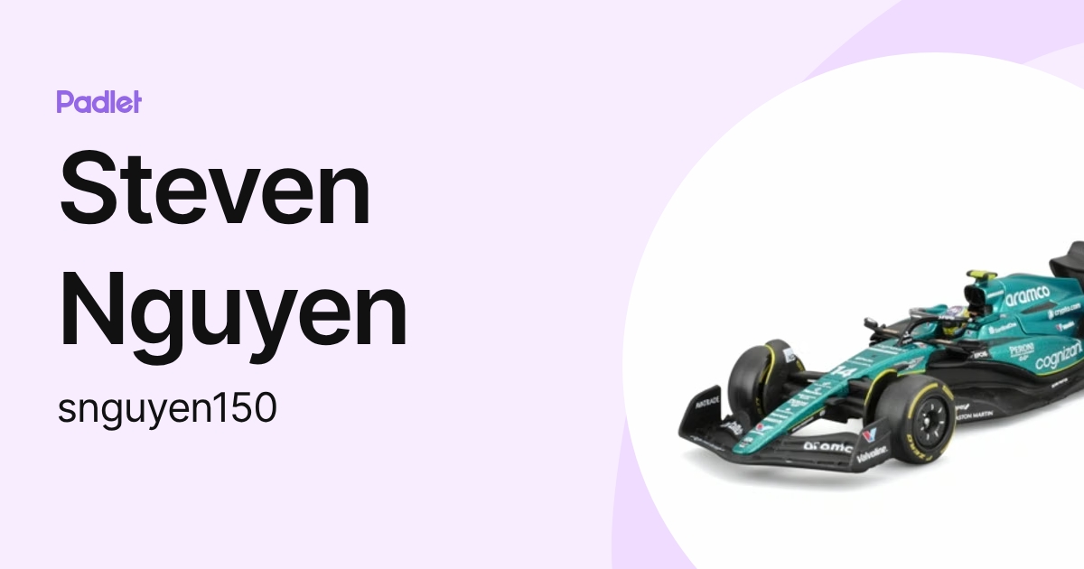 Steven Nguyen (snguyen150) profile | Padlet