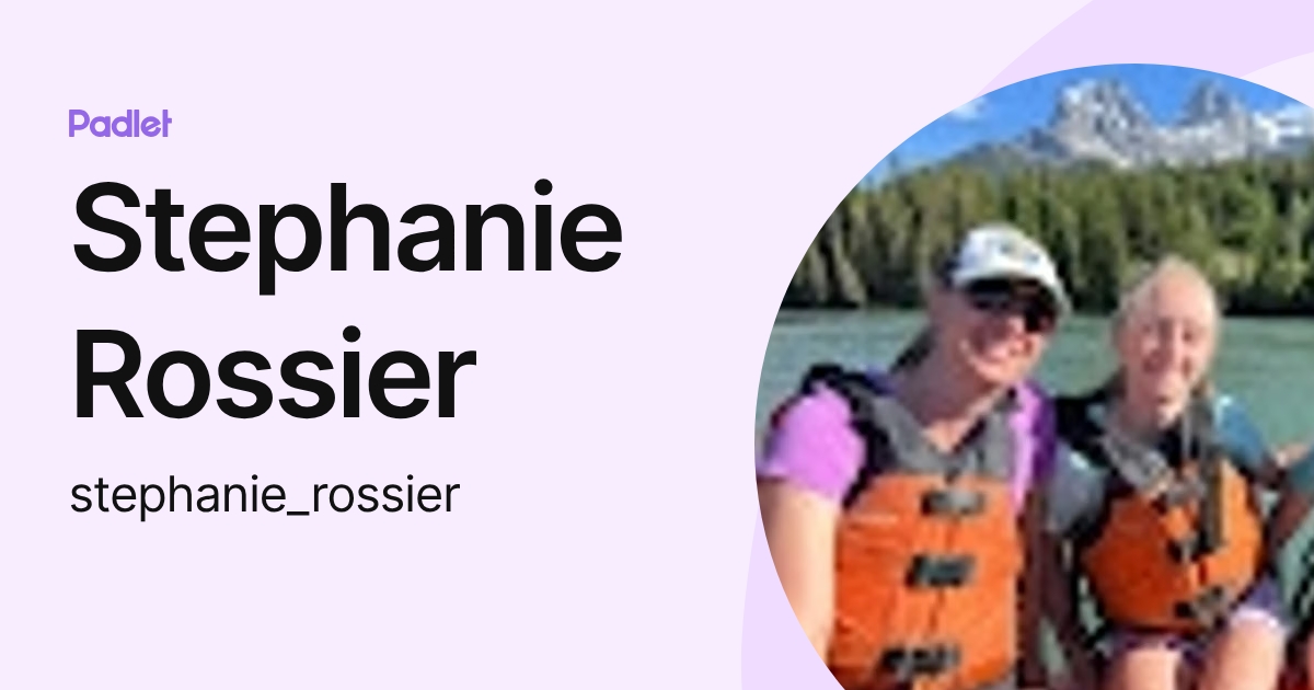 Stephanie Rossier (stephanie_rossier) profile | Padlet